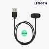 Kwmobile USB nabíjecí kabel pro Amazfit Bip 3/Bip 3 Pro/GTS 4 Mini, černý, plastový, KWM0000253K001C