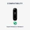 Řemínek Kwmobile pro Xiaomi Mi Band 4/Mi Band 3, bílý, silikon, KWM0000253P001C