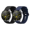 Sada 2 řemínků Kwmobile pro Huawei Watch GT 4 (46mm), černá/tmavě modrá, silikon, KWM0000254A001C