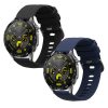 Sada 2 řemínků Kwmobile pro Huawei Watch GT 4 (46mm), černá/tmavě modrá, silikon, KWM0000254A001C