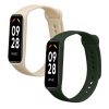 Sada 2 řemínků Kwmobile pro Xiaomi Smart Band 8 Active, tmavě zelená/béžová, silikon, KWM0000254C003C