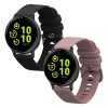 Sada 2 řemínků Kwmobile pro Garmin vivoactive 5/Active 5, černá/fialová, silikonová, KWM0000254E002C