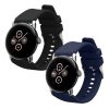 Sada 2 řemínků Kwmobile pro Google Pixel Watch 2/Pixel Watch, černá/tmavě modrá, silikon, KWM0000254I001C