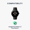 Sada 2 řemínků Kwmobile pro Google Pixel Watch 2/Pixel Watch, černá/tmavě modrá, silikon, KWM0000254I001C