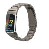 Pásek Kwmobile pro Fitbit Charge 6/Charge 5, stříbrný, ocelový, KWM0000254K001C