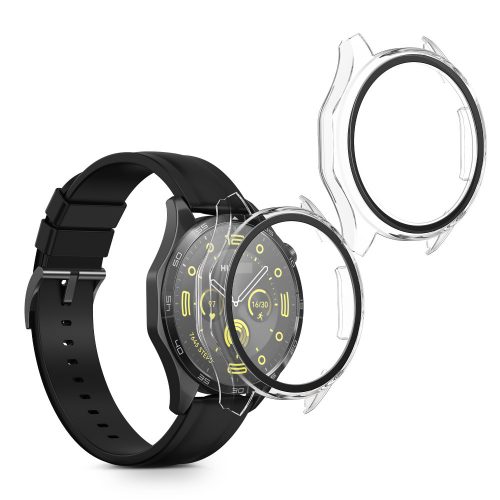 Sada 2 ks krytů Kwmobile s bezpečnostním sklem pro Huawei Watch GT 4 (46mm), transparentní, plast, KWM0000254O001C