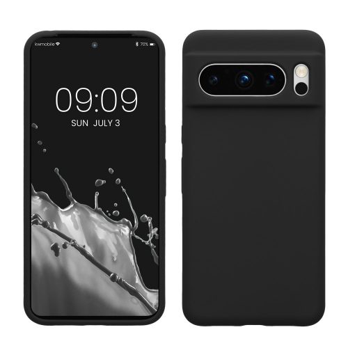 Pouzdro Kwmobile pro Google Pixel 8 Pro, černé, silikonové, KWM0000208G026C