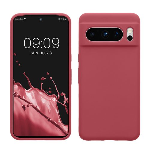 Pouzdro Kwmobile pro Google Pixel 8 Pro, tmavě růžové, silikonové, KWM0000208G029C