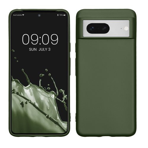 Pouzdro Kwmobile pro Google Pixel 8, tmavě zelené, silikonové, KWM0000208J009C