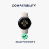 Sada 4 adaptérů Kwmobile 20mm na řemínek pro hodinky Google Pixel Watch 2, stříbrná/černá, ocel, KWM0000255L001C