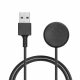 Kwmobile USB nabíjecí kabel pro Google Pixel Watch 2, černý, plastový, KWM0000255M001C