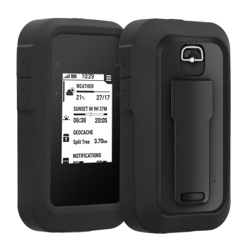 Ochranné pouzdro Kwmobile pro Garmin eTrex SE, černé, silikonové, KWM0000255U001C