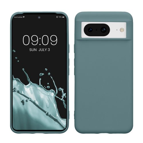 Pouzdro Kwmobile pro Google Pixel 8, tmavě zelené, silikonové, KWM0000208H012C