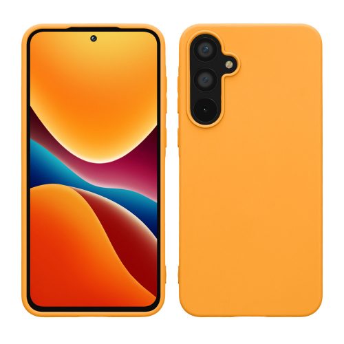 Pouzdro Kwmobile pro Samsung Galaxy A55, oranžové, silikonové, KWM000021MG006C