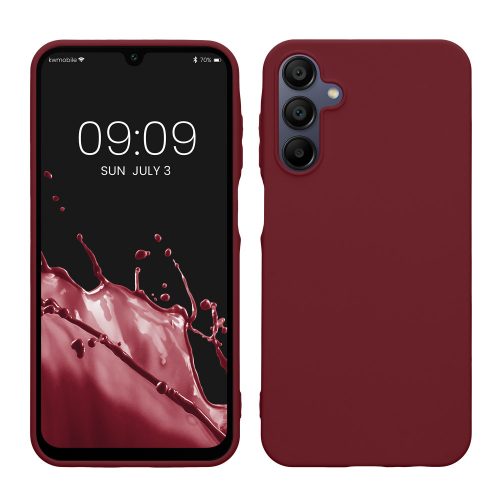 Pouzdro Kwmobile pro Samsung Galaxy A15 5G, vínové, silikonové, KWM000021MH010C