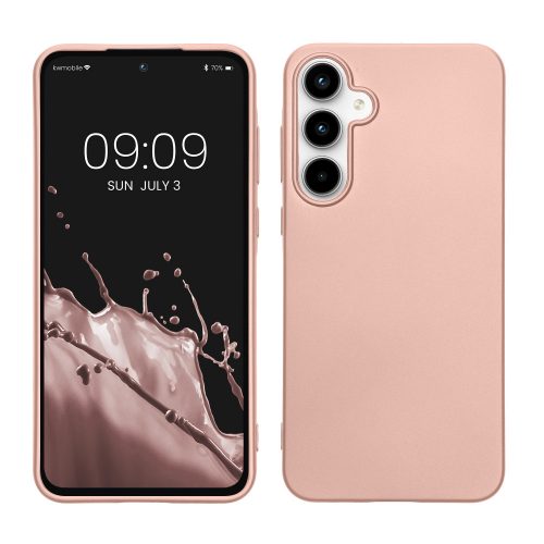 Pouzdro Kwmobile pro Samsung Galaxy A55, růžové, silikonové, KWM000021MI001C