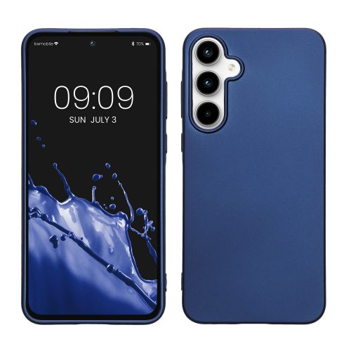 Pouzdro Kwmobile pro Samsung Galaxy A55, modré, silikonové, KWM000021MI002C