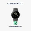 Sada 4 Kwmobile 20mm řemínkových adaptérů pro hodinky Google Pixel Watch, černá/zlatá, ocel, KWM0000256W002C