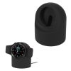 Dokovací stojan Kwmobile pro Samsung Galaxy Watch 4/Galaxy Watch 4 Classic/Galaxy Watch 3, černý, silikon, KWM0000257B001C