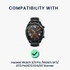 Kwmobile dokovací stojan pro Huawei Watch 3/Watch 3 Pro/Watch GT3, černý, silikon, KWM0000257D001C