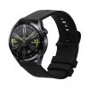 Řemínek Kwmobile pro Huawei Watch GT 3 Pro (46 mm)/GT3 46 mm, černý, silikon, KWM0000257J001C