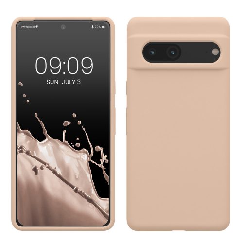 Pouzdro Kwmobile pro Google Pixel 7, krémové, silikonové, KWM0000171I051C