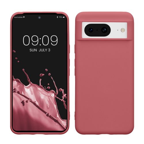 Pouzdro Kwmobile pro Google Pixel 8, tmavě růžové, silikonové, KWM0000208H016C