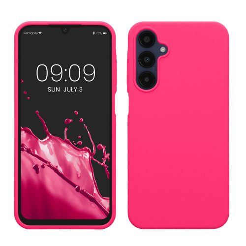 Pouzdro Kwmobile pro Samsung Galaxy A25, růžové, silikonové, KWM000021MV004C