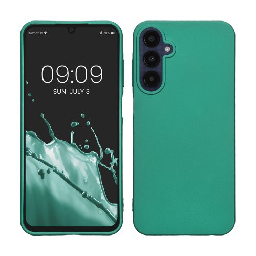 Pouzdro Kwmobile pro Samsung Galaxy A25, zelené, silikonové, KWM000021MZ004C