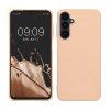 Pouzdro Kwmobile pro Samsung Galaxy A25, zlaté, silikonové, KWM000021MZ005C