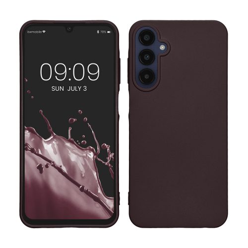 Pouzdro Kwmobile pro Samsung Galaxy A25, vínové, silikonové, KWM000021MZ006C