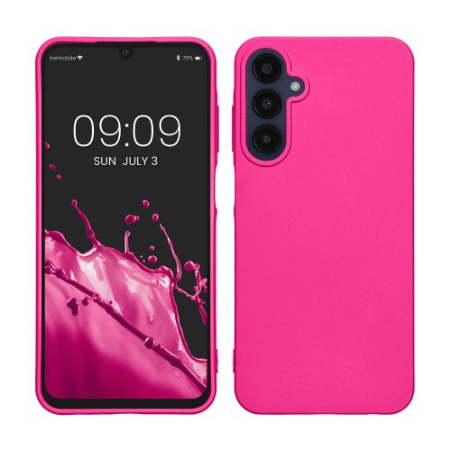 Pouzdro Kwmobile pro Samsung Galaxy A25, růžové, silikonové, KWM000021MZ007C