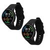 Sada 2 řemínků Kwmobile pro Xiaomi Mi Watch Color Sport/S1 Active, černá, silikonová, KWM000016JX005C