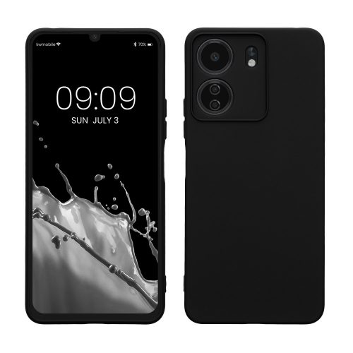 Kryt Kwmobile pro Xiaomi Poco C65/Redmi 13C, černý, silikon, KWM000020KN001C