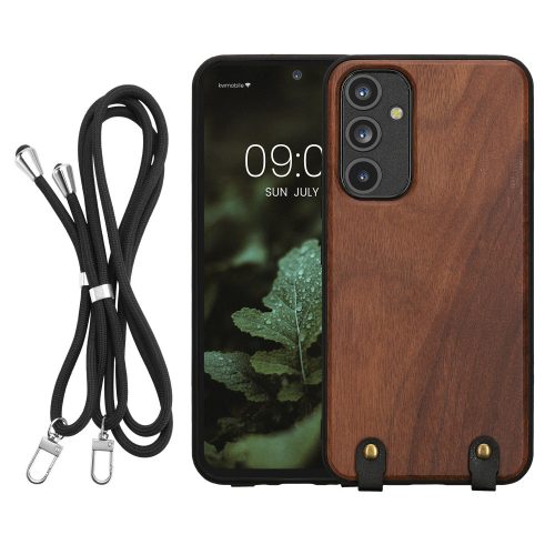 Pouzdro Kwmobile pro Samsung Galaxy A54 5G, hnědé, dřevo, KWM000021OD001C