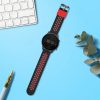 Řemínek Kwmobile pro Xiaomi Mi Watch Color Sport/S1 Active, černá/červená, silikon, KWM0000258B001C