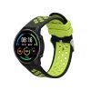 Řemínek Kwmobile pro Xiaomi Mi Watch/Mi Watch Color Sport, černá/zelená, silikon, KWM0000258C002C