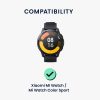 Sada 2 ks ochranných fólií Kwmobile pro Xiaomi Mi Watch/Mi Watch Color Sport, Transparent/Black, Polymer, KWM0000258D001C