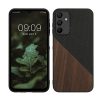 Pouzdro Kwmobile pro Samsung Galaxy A15 5G, hnědo-černé, dřevo, KWM000021OT001C