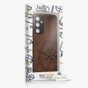 Pouzdro Kwmobile pro Samsung Galaxy A25, hnědé, dřevo, KWM000021PN001C