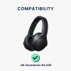 Sada 2 ks náušníků Kwmobile pro JBL Soundcore Life Q20, šedá, ekokůže, KWM0000176Q003C