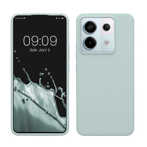 Kryt Kwmobile pro Xiaomi Redmi Note 13 Pro 5G/Poco X6, světle zelený, silikon, KWM000020LF005C