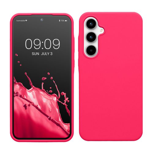 Pouzdro Kwmobile pro Samsung Galaxy A35, růžové, silikonové, KWM000021PA004C