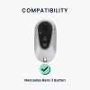 Kryt na klíče od auta Kwmobile pro Mercedes Benz 3 Buttons - Smart Key, Hnědá, Přírodní Kůže, KWM000025AB001C