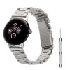 Řemínek Kwmobile pro Google Pixel Watch 2/Pixel Watch, stříbrný, ocelový, KWM000025AC001C