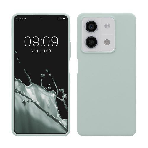 Kryt Kwmobile pro Xiaomi Redmi Note 13, světle zelený, silikon, KWM000020LM005C