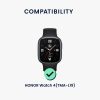 Sada 4 Kwmobile 20mm řemínkových adaptérů pro Honor Watch 4, stříbrná/černá, ocel, KWM000025AZ001C