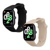 Sada 2 řemínků Kwmobile pro Xiaomi Redmi Watch 4, černá/béžová, silikon, KWM000025BA002C