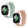 Sada 2 řemínků Kwmobile pro Xiaomi Redmi Watch 4, zelená/růžová, silikon, KWM000025BA003C