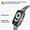 Sada 2 ks ochranných fólií Kwmobile pro Xiaomi Redmi Watch 4, transparentní/černá, polymer, KWM000025BC001C